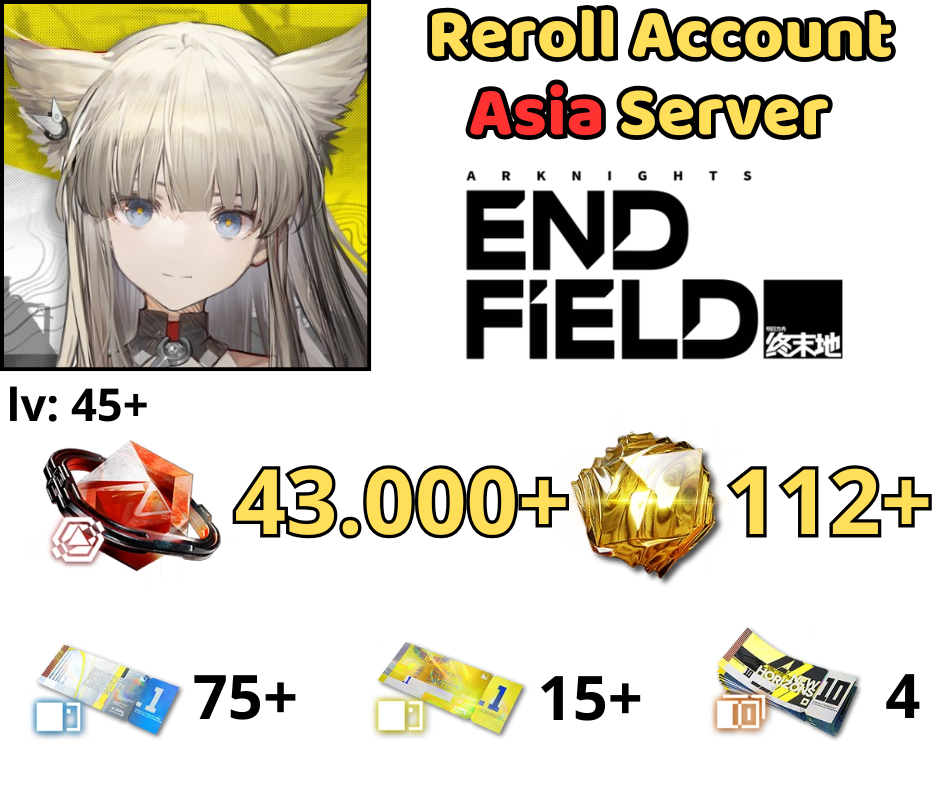 [ASIA] Arknights: Endfield Reroll 42k Oroberyl